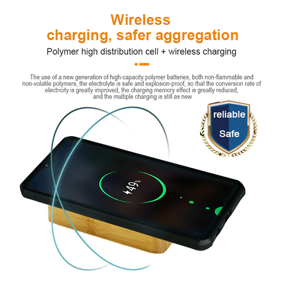 2020 newest 5000mAh Bamboo Wireless Power Bank LWS-2012